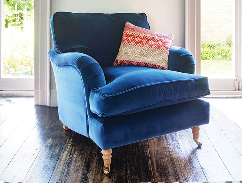 Alwinton Chair in Linwood Tango Velvet Sapphire_tablet